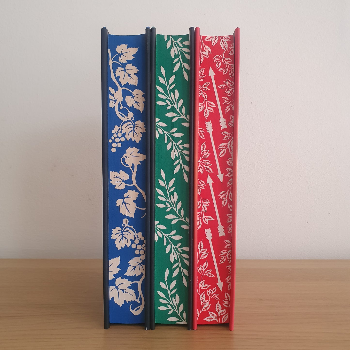 Ariadne, Elektra, and Atalanta with Stencil Sprayed Edges