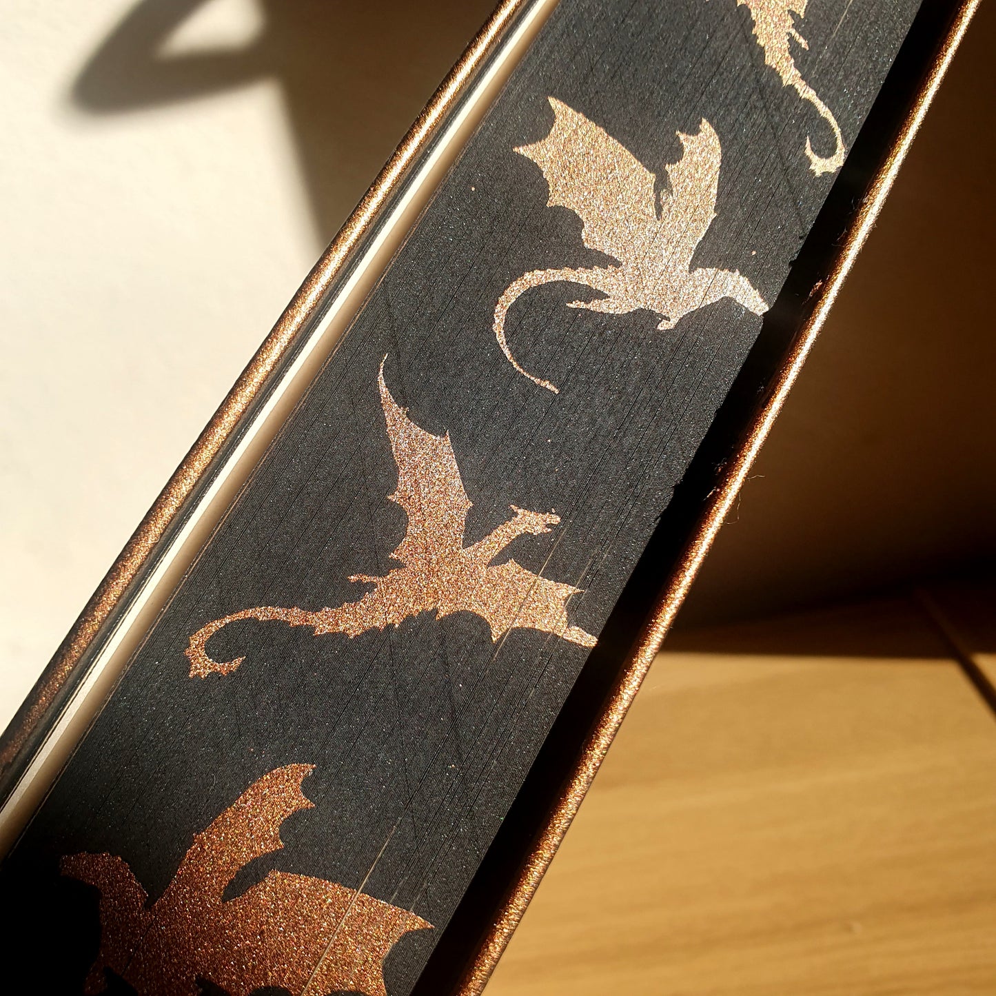 Iron Flame Stencilled Dragon Edges