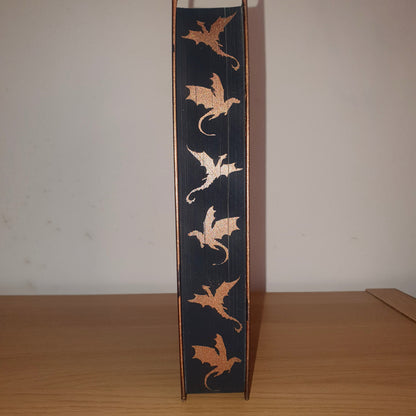 Iron Flame Stencilled Dragon Edges