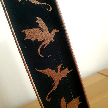 Iron Flame Stencilled Dragon Edges