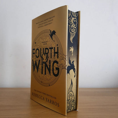 Fourth Wing, Rebecca Yarros, Stenciled Books, Sprayed Edges, Bestseller,  Fantasy 